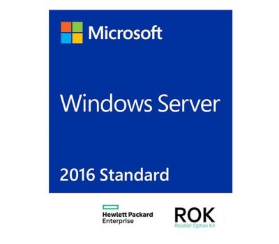 Дополнительная лицензия HPE Microsoft Server 2016 Standard (16 ядер) EMEA SW (871157-A21)