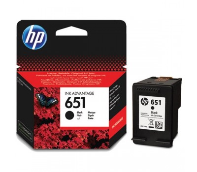 Картридж HP 651, черный / 600 страниц (C2P10AE)