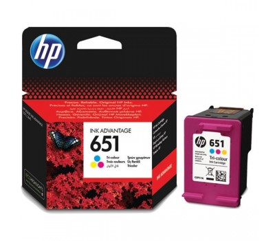 Картридж HP 651, трехцветный / 300 страниц (C2P11AE)