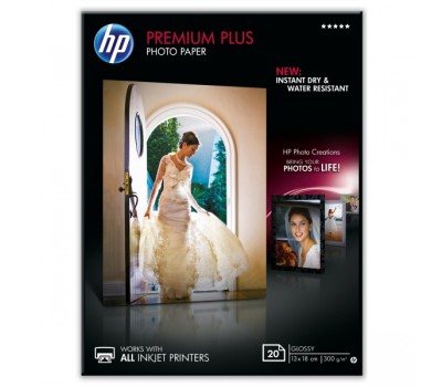 Глянцевая фотобумага HP высшего качества, 20 листов, 13 х 18 см, 300 г/ м? (CR676A)