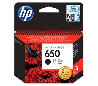 Картридж HP 650 черный, 360 страниц (CZ101AE)