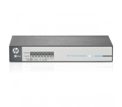 Коммутатор HP V1410-8 Switch (8 ports 10/ 100, Fanless, Unmanaged, desktop) (J9661A#ABB)