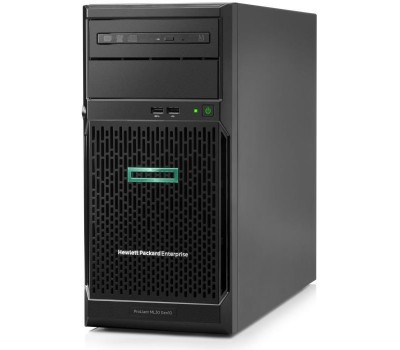 Сервер HPE ProLiant ML30 Gen10 (TWR/ 4U)/ Xeon E-2224/ 8GB/ 4x LFF (up 4, NHP)/ noODD/ Smart Array S100i/ 2x 1GbE/ 1x 350W (up 1) (P16926-421)